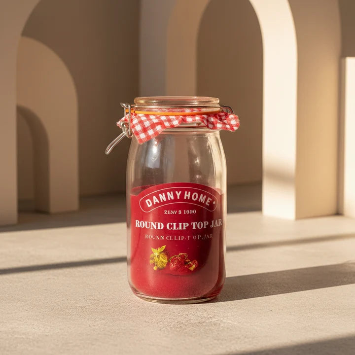 Danny Home Mason Clip Lid Storage Jar 1.5 Liter at Zubaidas Homestore