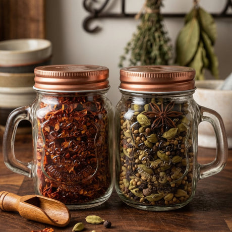 Danny Home Mason Jar Castor 2 Pieces Set 120ml at Zubaidas Homestore