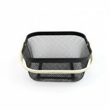 Danny Home Mesh Stainless Steel Storage Basket 24cm Black at Zubaidas Homestore