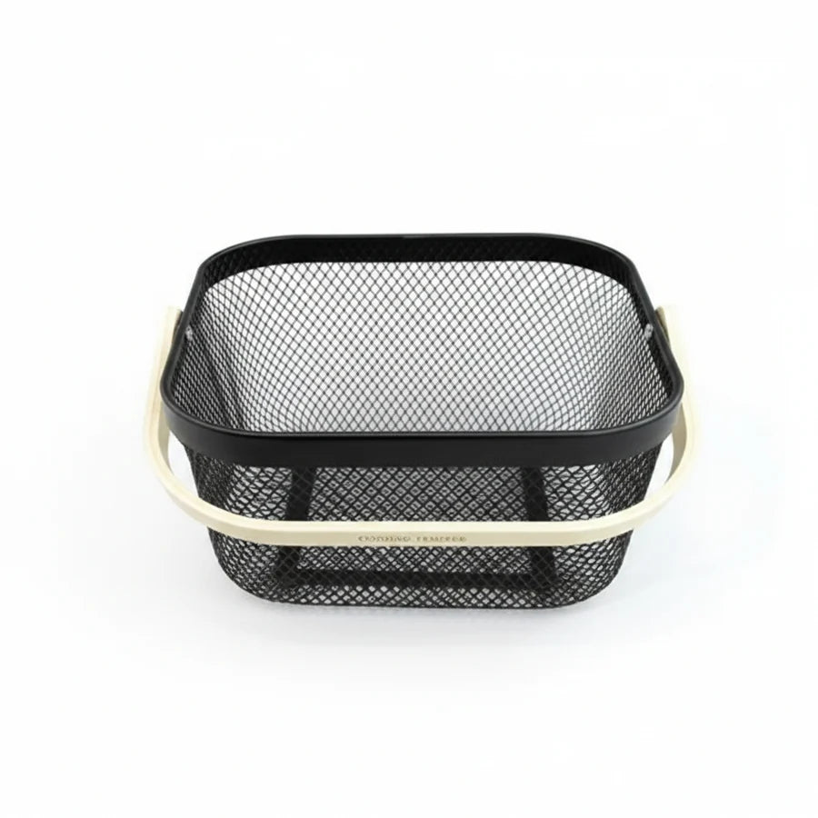 Danny Home Mesh Stainless Steel Storage Basket 24cm Black at Zubaidas Homestore Pakistan