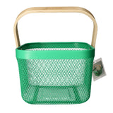 Danny Home Mesh Stainless Steel Storage Basket 24cm Green at Zubaidas Homestore Pakistan