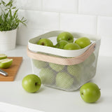 Danny Home Mesh Stainless Steel Storage Basket 24cm White at Zubaidas Homestore