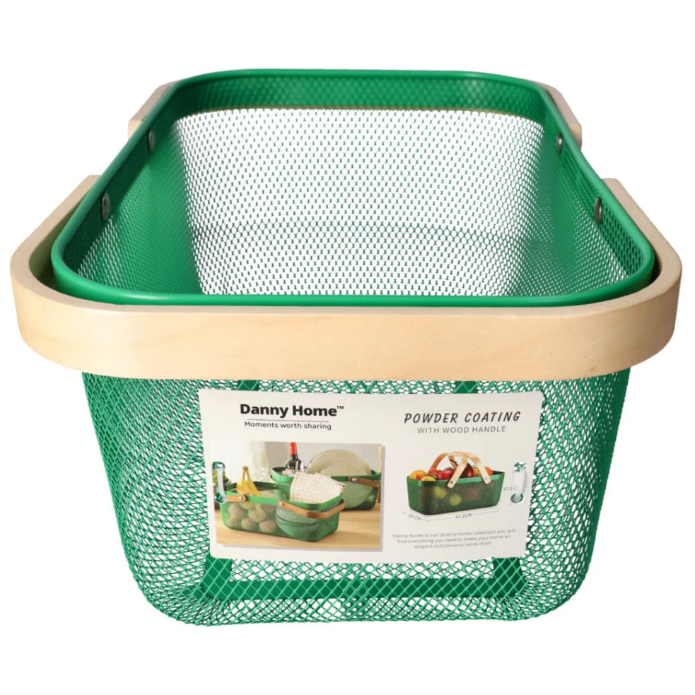 Danny Home Mesh Stainless Steel Storage Basket 42.2cm at Zubaidas Homestore. Most Trusted Homestore in Pakistan