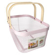 Danny Home Mesh Stainless Steel Storage Basket 42.2cm Pink at Zubaidas Homestore 