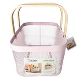 Danny Home Mesh Stainless Steel Storage Basket 42.2cm Pink at Zubaidas Homestore. Most Trusted Homestore in Pakistan