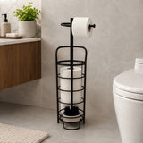 Danny Home Metal Bathroom Storage Rack Black at Zubaidas Homestore