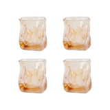 Danny Home Misted Glass Cup 4 Pieces Set 280ml Amber at Zubaidas Homestore