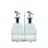 Danny Home Oil and Vinegar Dispenser Glass Bottle 3 Pieces Set 260ml at Zubaidas Homestore Pakistan