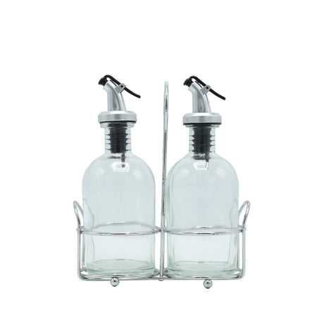 Danny Home Oil and Vinegar Dispenser Glass Bottle 3 Pieces Set 260ml at Zubaidas Homestore Pakistan