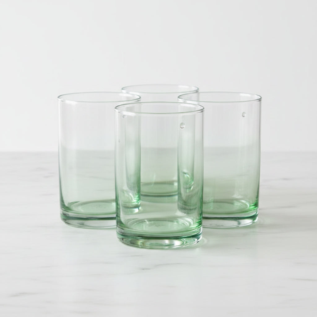 Danny Home Ombre Green 4 Pieces Glass Set 410ml at Zubaidas Homestore
