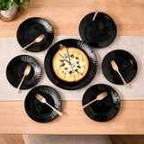 Danny Home Opal Glass 7 Pieces Dinner Plate Set at Zubaidas Homestore 