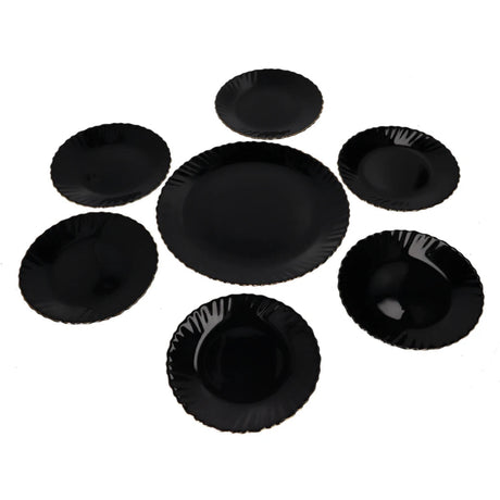 Danny Home Opal Glass 7 Pieces Dinner Plate Set at Zubaidas Homestore Pakistan