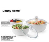 Danny Home Opal Glass Casserole 3 Pieces Set at Zubaidas Homestore 