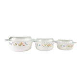 Danny Home Opal Glass Casserole Pot Set 3pcs at Zubaidas Homestore Best for Home Shopping