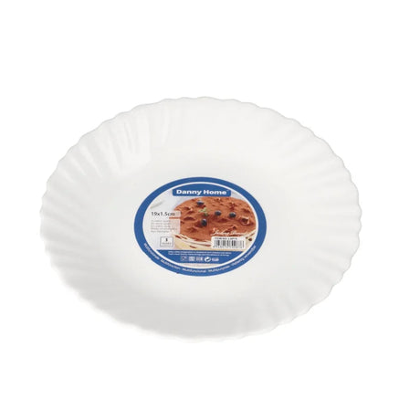 Danny Home Opal Glass Dessert Plate 19cm at Zubaidas Homestore Pakistan