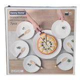 Danny Home Opal Glass Dinner Plate 7 Pieces Set at Zubaidas Homestore