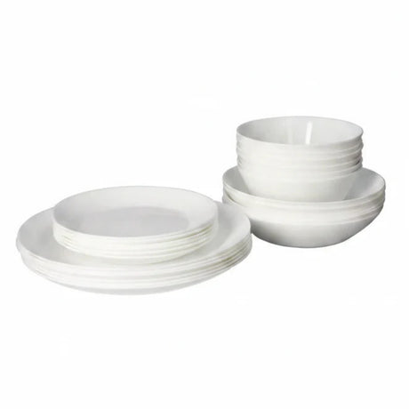 Danny Home Opal Glass Dinner Set 24 Pieces White at Zubaidas Homestore Pakistan