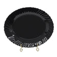 Danny Home Opal Glass Serving Plate 34cm Black at Zubaidas Homestore Pakistan