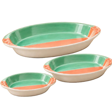 Danny Home Oval Ceramic Baking Dish 3 Pieces Set at Zubaidas Home store Pakistan