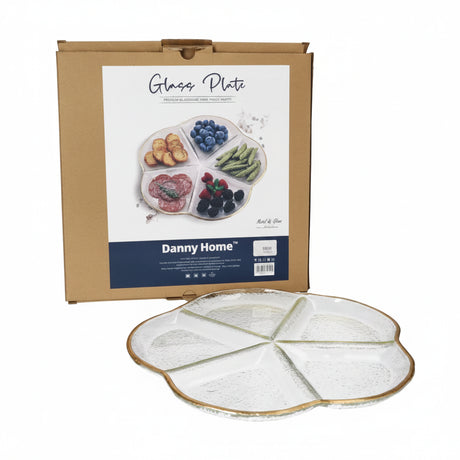 Danny Home Oval Glass Serving Platter 32 cm at Zubaidas Homestore