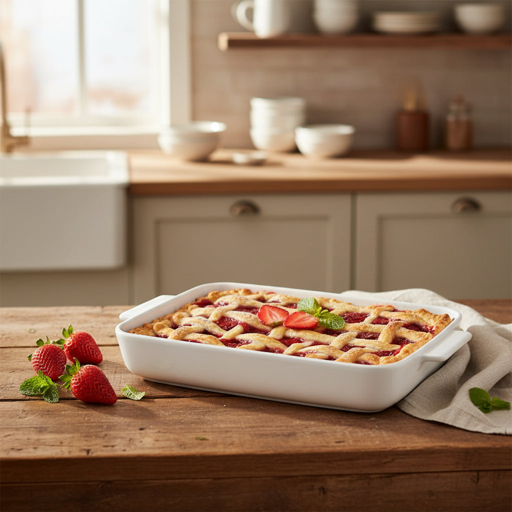 Danny Home Oven Fresh Rectangular Porcelain Baking Dish 12 Inches at Zubaidas Homestore Pakistan