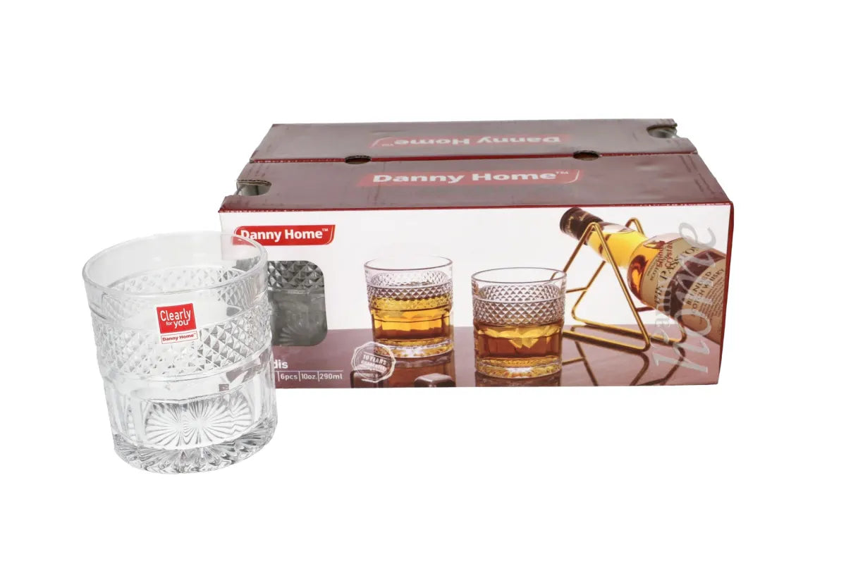 Danny Home Paradis Crystal Glass 6 Pcs at Zubaidas Homestore Online Pakistan