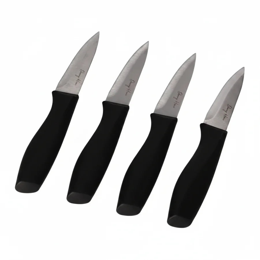 Danny Home Paring Knife Set 4 Pieces Black at Zubaidas Homestore