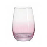Danny Home Pink Stemless 4 Pieces Glass Set 330ml at Zubaidas Homestore Pakistan