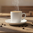 Danny Home Plain White Cup and Saucer Set at Zubaidas Homestore Pakistan