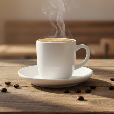 Danny Home Plain White Cup and Saucer Set at Zubaidas Homestore Pakistan