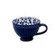 Danny Home Porcelain Clover Art Cup 400ml Blue Floral at Zubaidas Homestore Pakistan