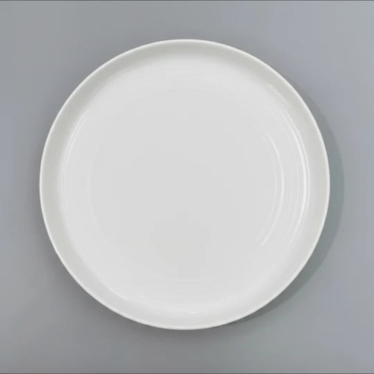 Danny Home Porcelain Dinner Plate 25cm White at Zubaidas Homestore