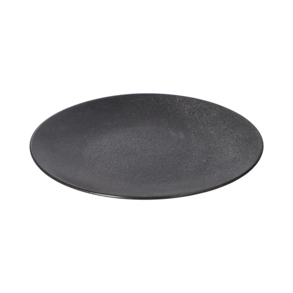 Danny Home Porcelain Flat Dinner Plate 19cm Black at Zubaidas Homestore Pakistan
