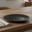 Danny Home Porcelain Flat Dinner Plate 19cm Black at Zubaidas Homestore