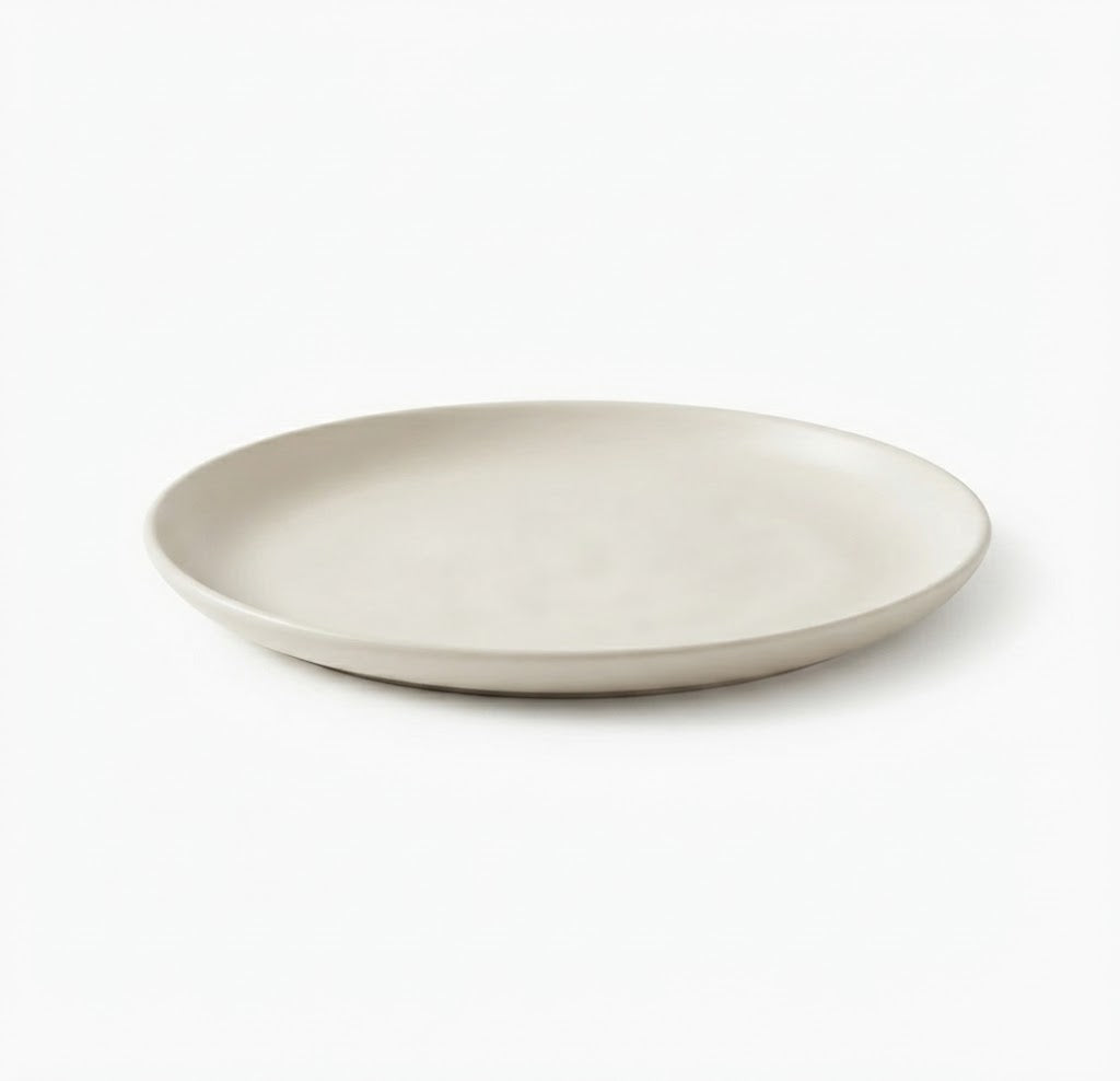 Danny Home Porcelain Flat Dinner Plate 20cm White at Zubaidas Homestore Pakistan