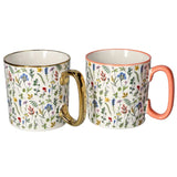 Danny Home Porcelain Floral Print Coffee Mug 2 Pieces Set at Zubaidas Homestore Pakistan