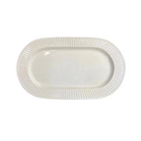Danny Home Porcelain Oval Plate 25cm White at Zubaidas Homestore Pakistan