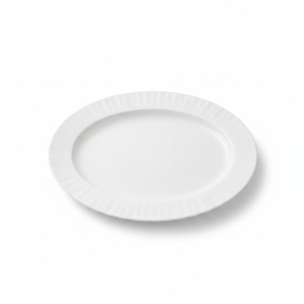 Danny Home Porcelain Oval Plate 35cm White at Zubaidas Homestore Pakistan