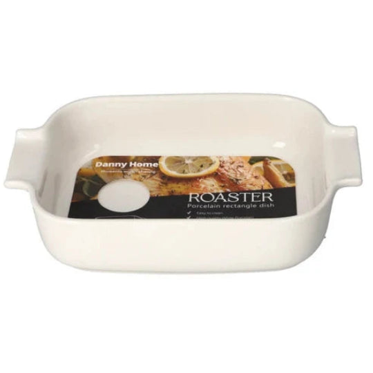 Danny Home Porcelain Rectangle Roaster Dish 28.9cm at Zubaidas Homestore 
