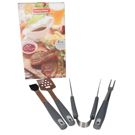 Danny Home Professional Barbecue 4 Pieces Tools Set at Zubaidas Homestore 