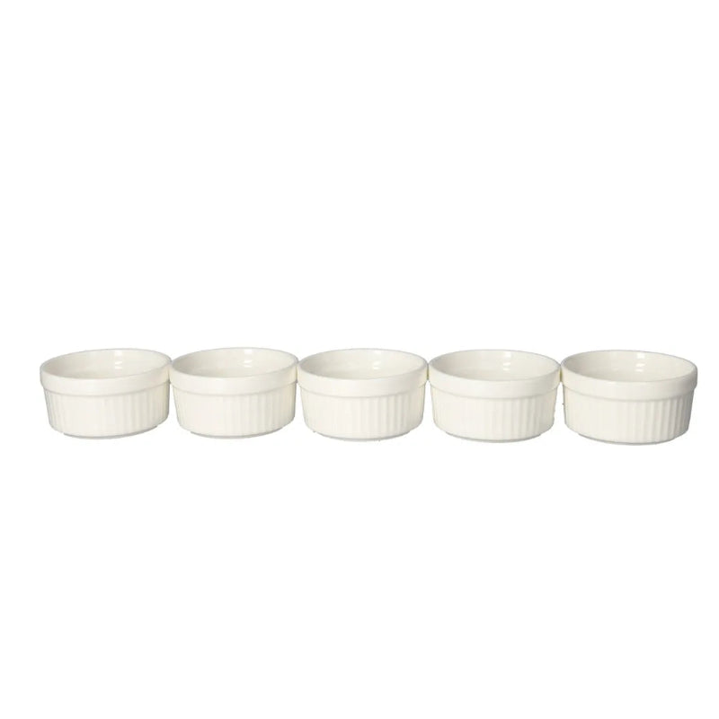 Danny Home Ramekin White Bowl 5 Pieces Set 86ml at Zubaidas Homestore Pakistan
