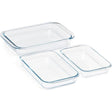 Danny Home Rectangle Borosilicate Baking Pan 3 Pieces Set at Zubaidas Homestore Pakistan