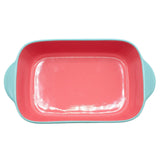Danny Home Rectangle Porcelain Baking Dish Sky Blue and Pink at Zubaidas Homestore Pakistan