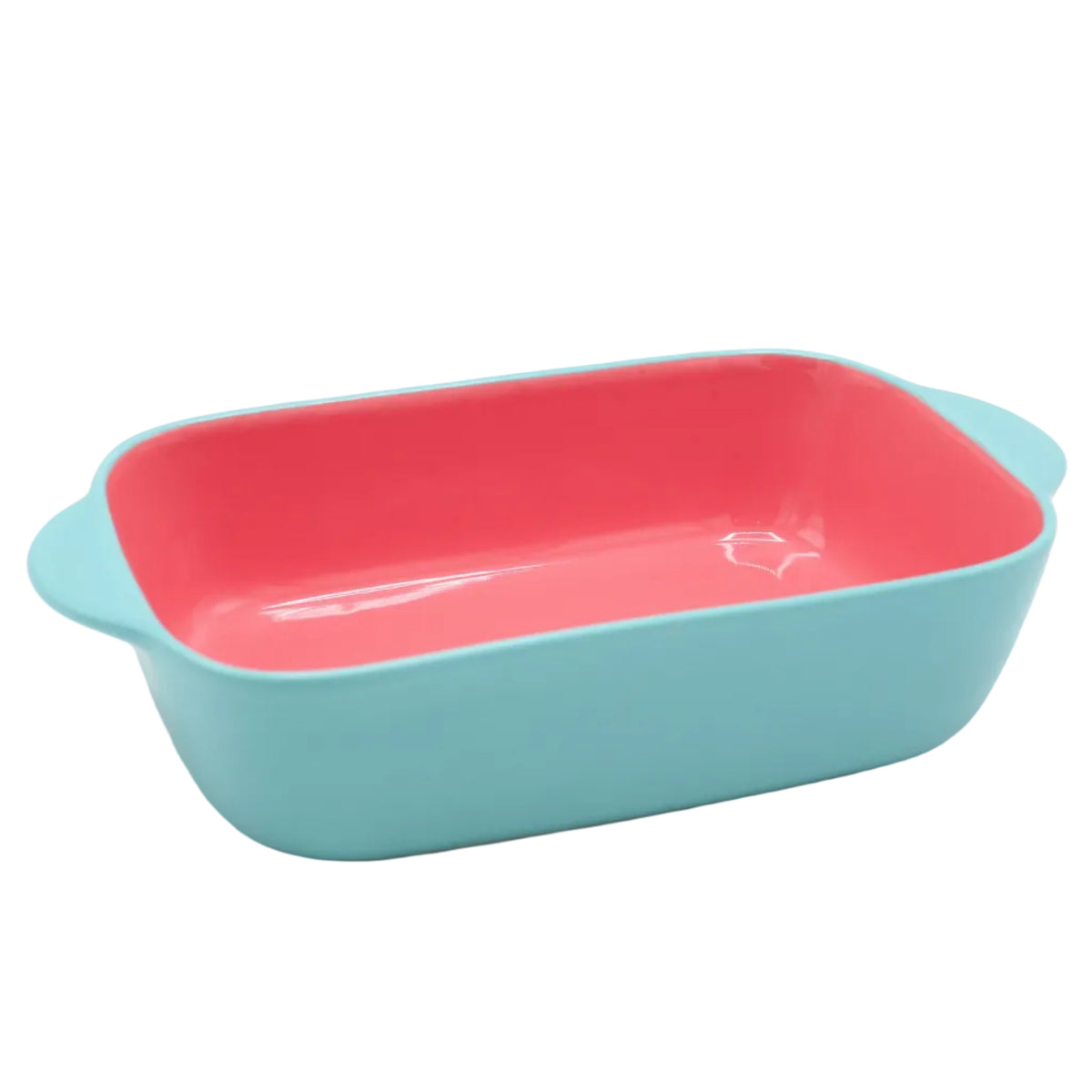 Danny Home Rectangle Porcelain Baking Dish Sky Blue and Pink at Zubaidas Homestore. Best Homestore in Pakistan
