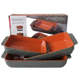 Danny Home Rectangular Baking Dish with Handles 3 Piece Set at Zubaidas Homestore