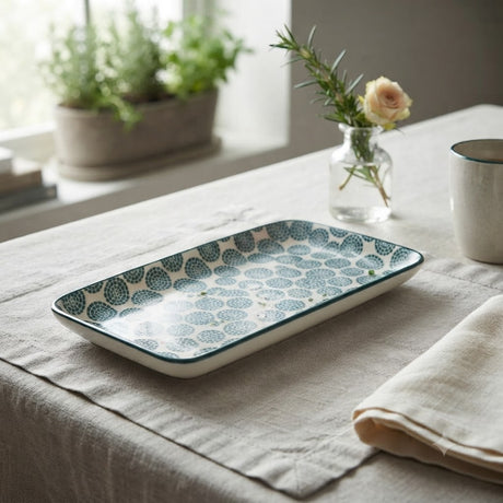 Danny Home Rectangular Platter Mosaic Geometric Pattern 17cm at Zubaidas Homestore Pakistan