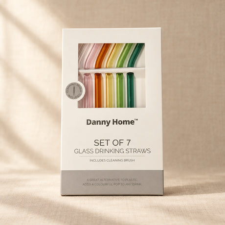 Danny Home Reusable Glass Straw 7 Pieces Set at Zubaidas Homestore 
