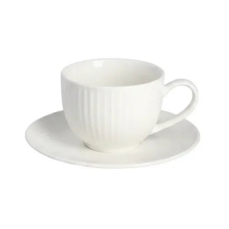 Danny Home Ribbed Design Cup and Saucer 6 Pieces Set at Zubaidas Homestore
