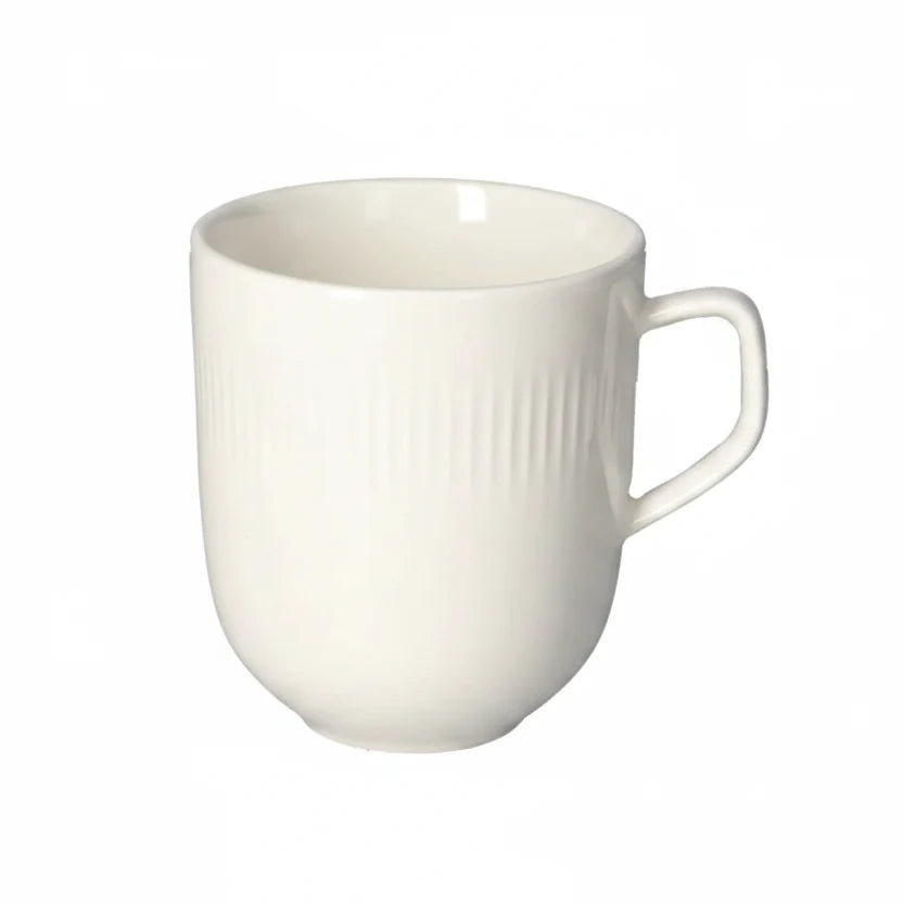 Danny Home Ribbed White Coffee Mug 300ml at Zubaidas Homestore Pakistan