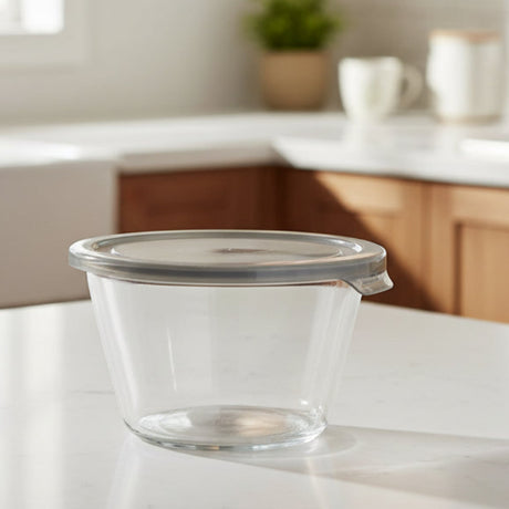 Danny Home Round Crisper Glass with Lid 2100ml at Zubaidas Homestore 